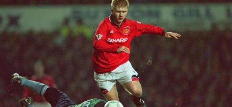 Paul Scholes scored both goals for United on his debut